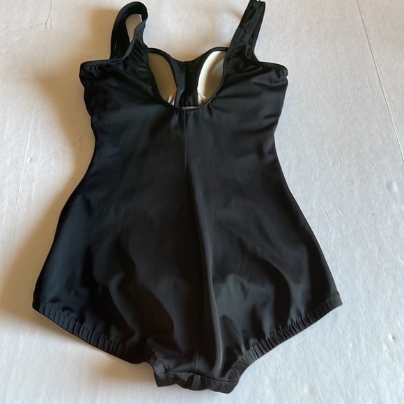 Maxine Black Ruched Front One Piece Swimsuit - Picture 2 of 5